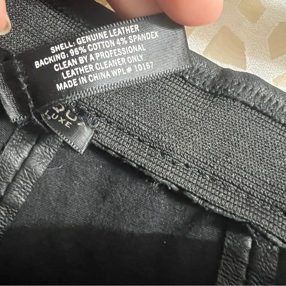 Aqua Luxe Genuine Leather Leggings size M - Picture 5 of 8